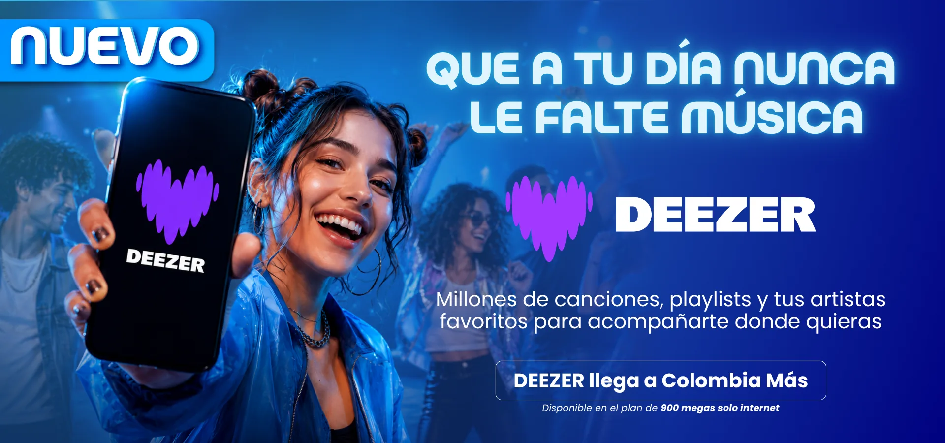 Deezer llega a Colombia Más