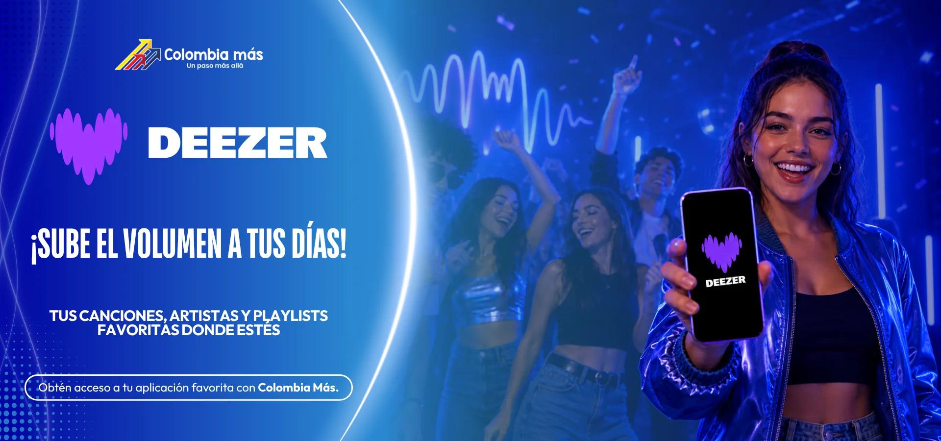 Deezer llega a Colombia Más